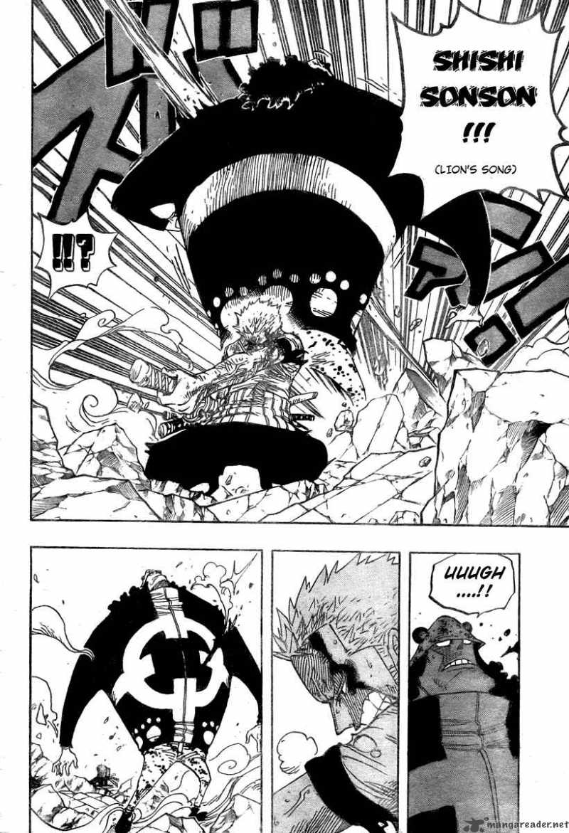 One Piece Chapter 485 page 6 - Chapter 485: Straw Hat Pirates - Pirate Hunter Zoro