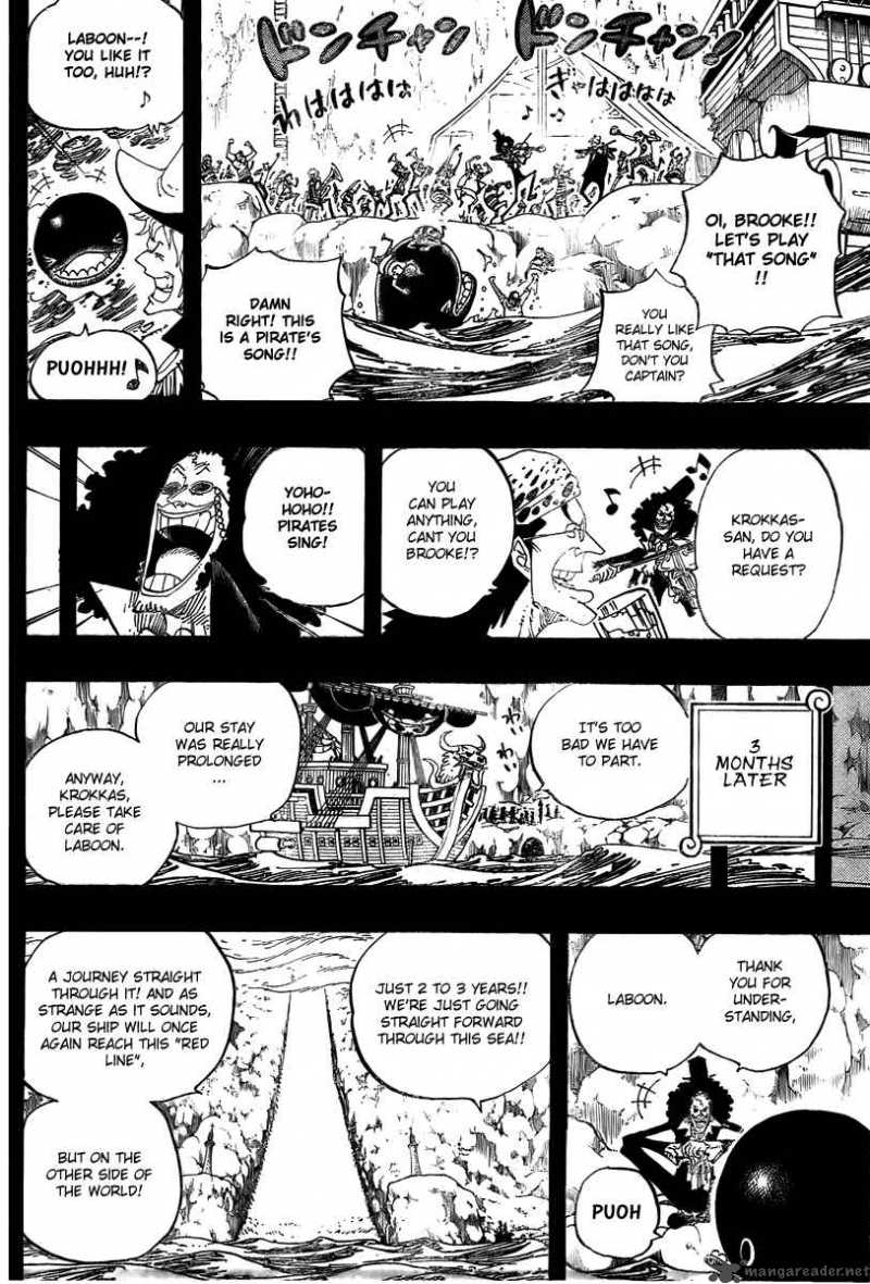 One Piece Chapter 487 page 10 - Chapter 487: That Song