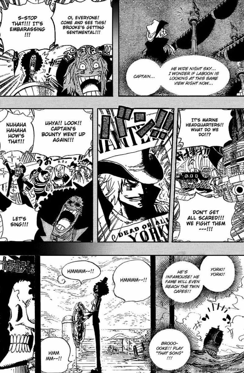 One Piece Chapter 487 page 16 - Chapter 487: That Song