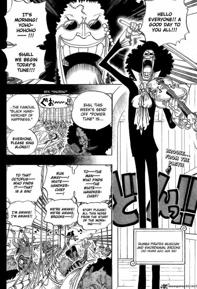 One Piece Chapter 487 page 2 - Chapter 487: That Song