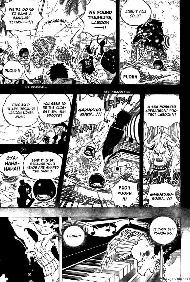 One Piece Chapter 487 page 5 - Chapter 487: That Song