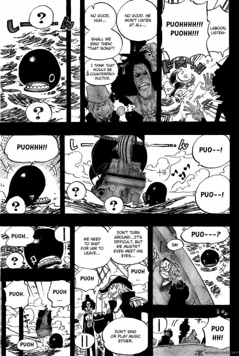 One Piece Chapter 487 page 7 - Chapter 487: That Song