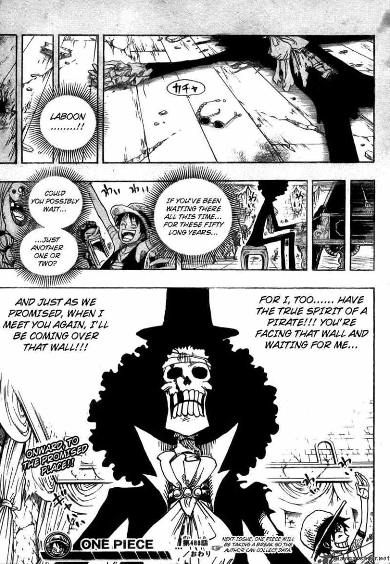 One Piece Chapter 488 page 19 - Chapter 488: Song of Life