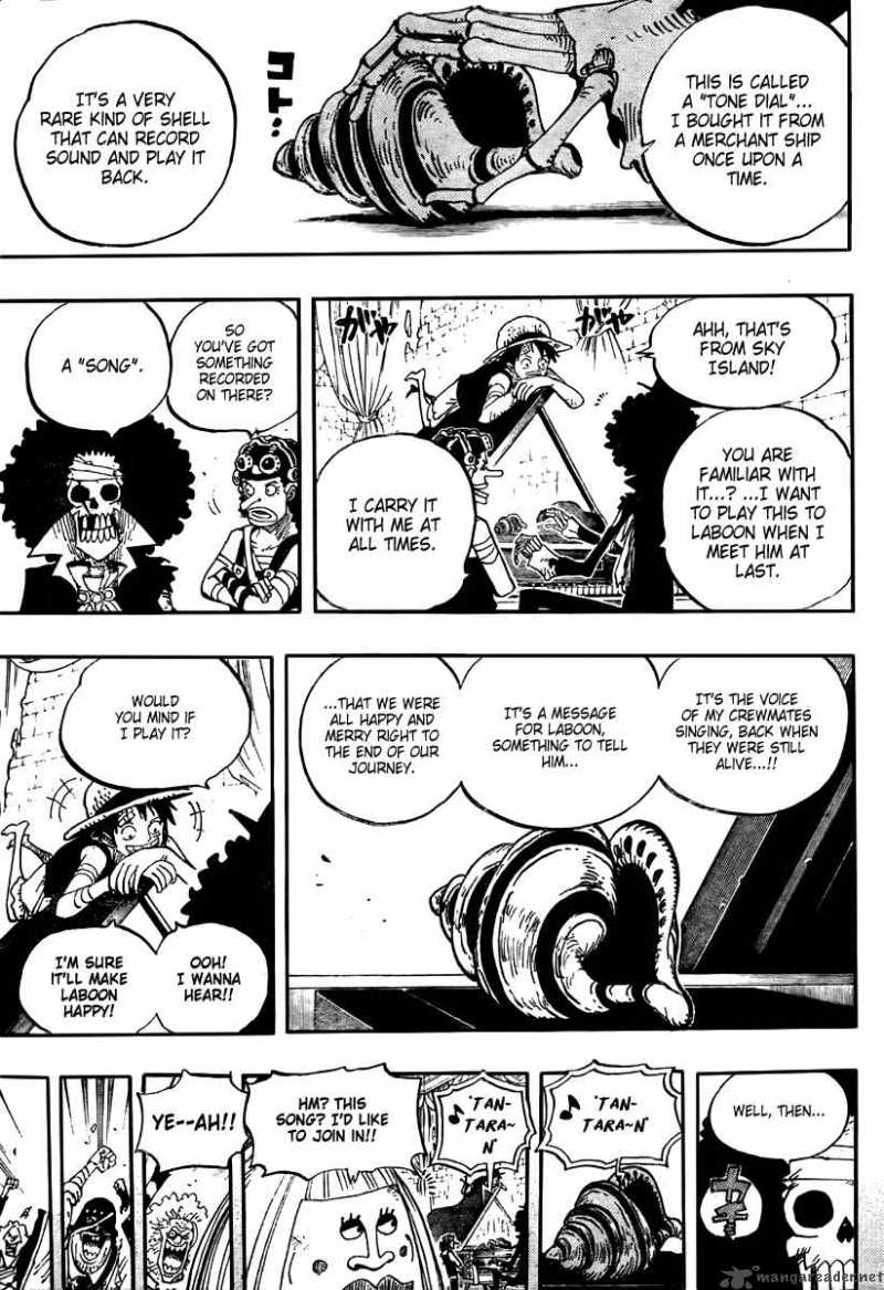 One Piece Chapter 488 page 7 - Chapter 488: Song of Life