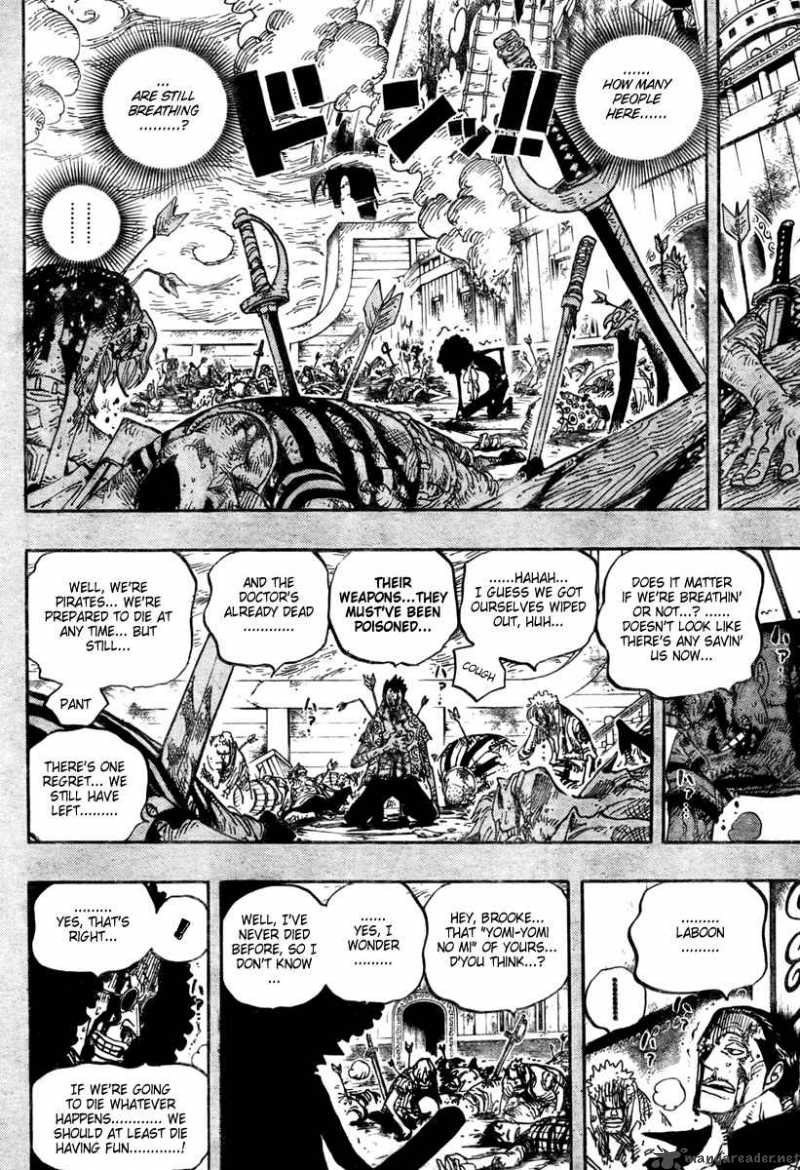 One Piece Chapter 488 page 8 - Chapter 488: Song of Life