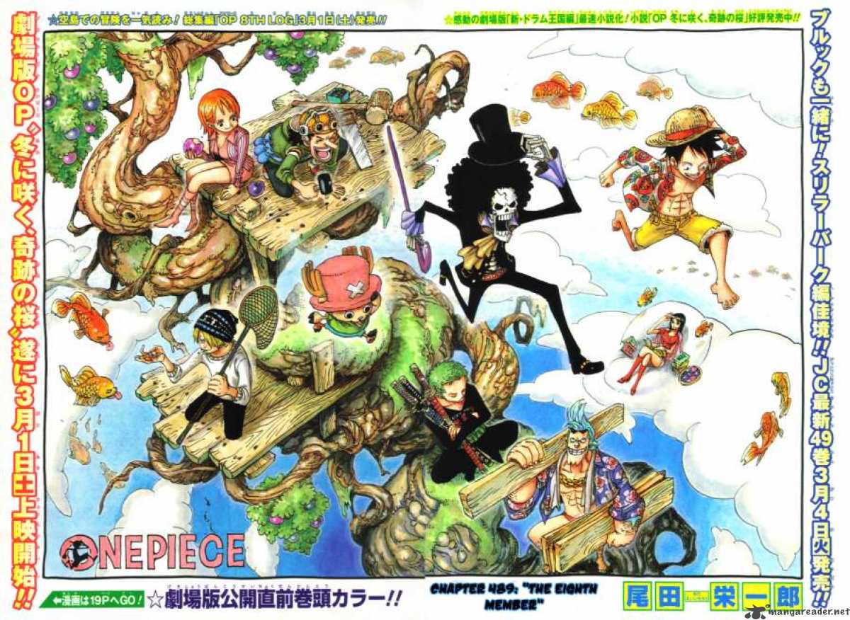 One Piece Chapter 489 page 1 - Chapter 489: The Eighth