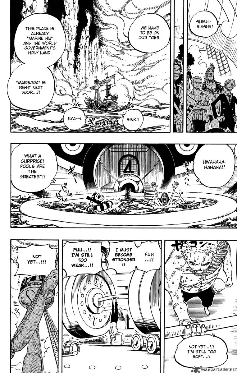 One Piece Chapter 490 page 11 - Chapter 490: Arriving Again