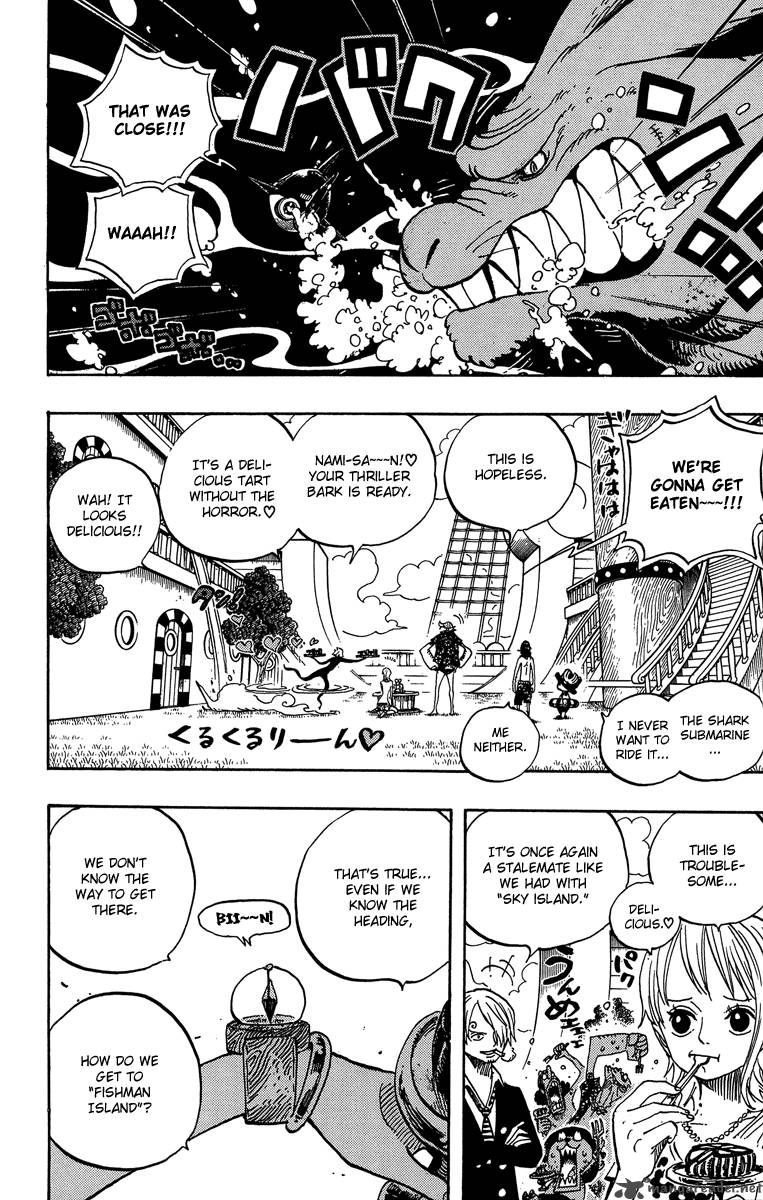 One Piece Chapter 490 page 13 - Chapter 490: Arriving Again