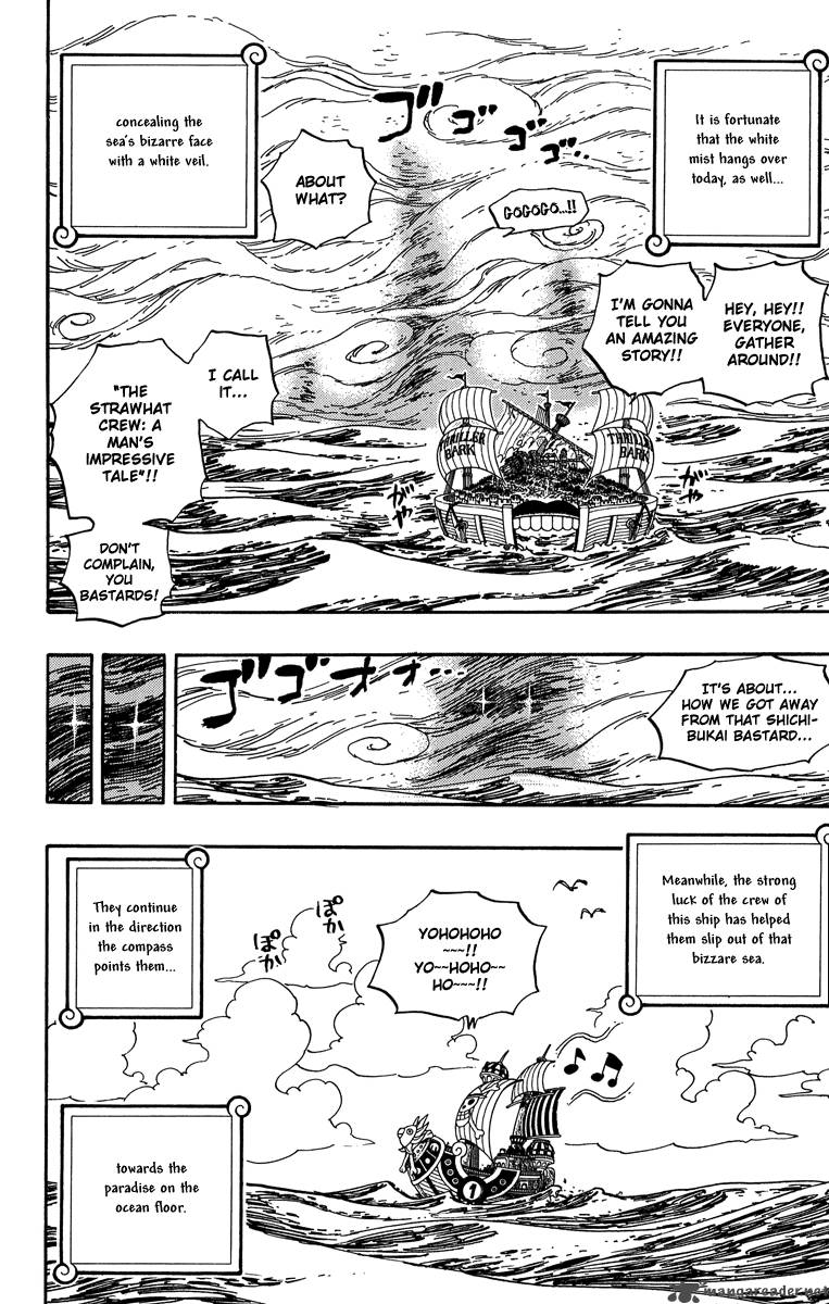 One Piece Chapter 490 page 4 - Chapter 490: Arriving Again