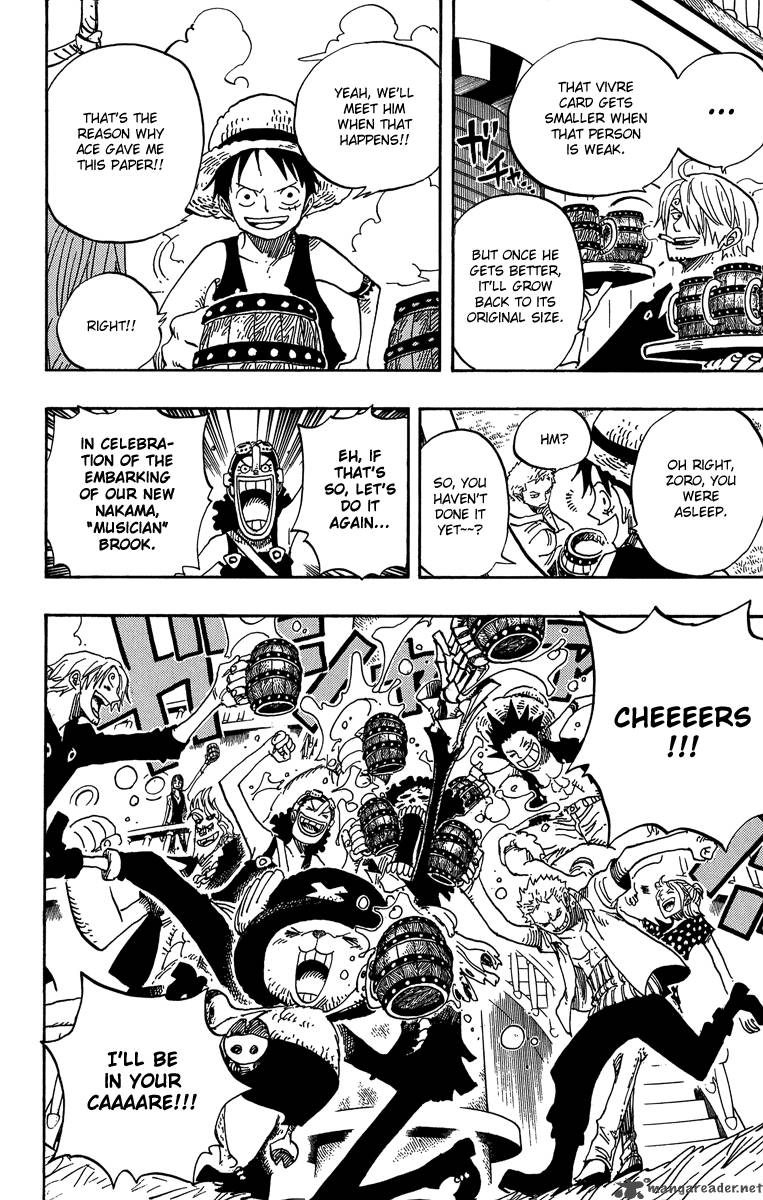 One Piece Chapter 490 page 6 - Chapter 490: Arriving Again