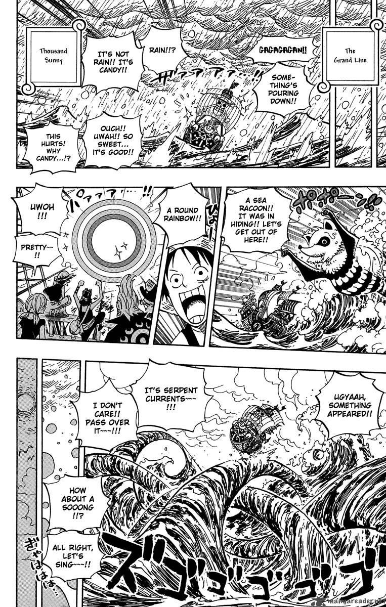 One Piece Chapter 490 page 8 - Chapter 490: Arriving Again