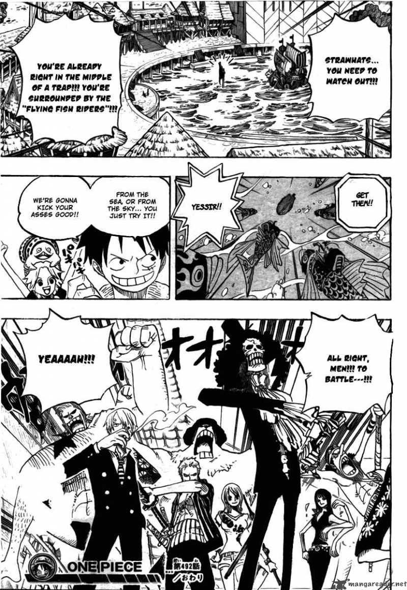 One Piece manga, chapter 492, page 20 of 23