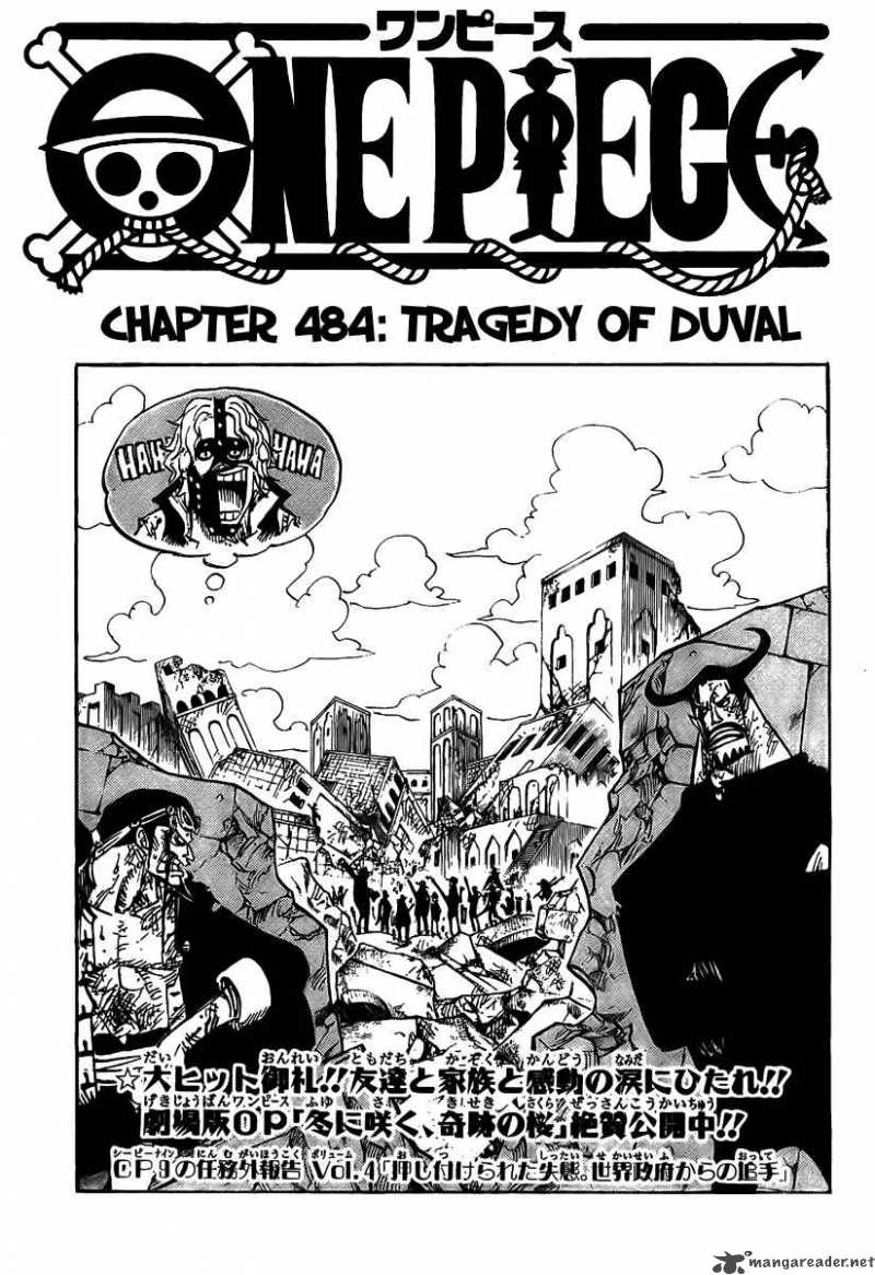 One Piece manga, chapter 494, page 2 of 22