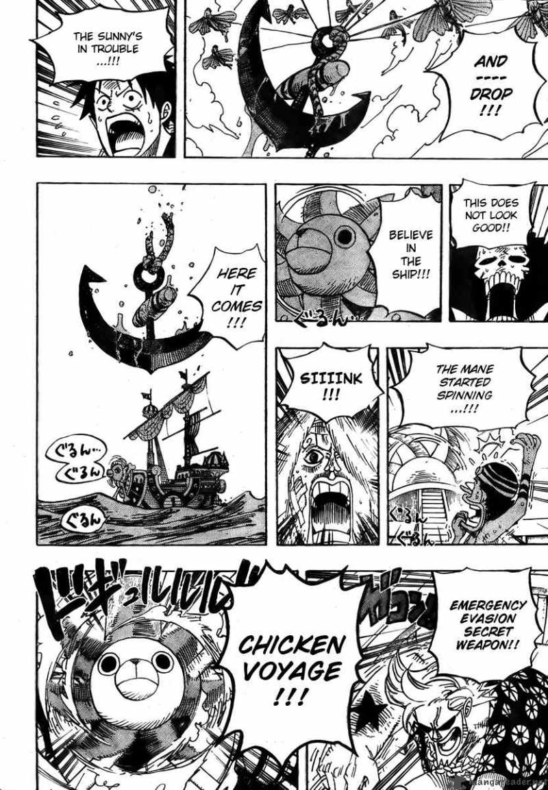 One Piece Chapter 495 page 10 - Chapter 495: Gaon Cannon