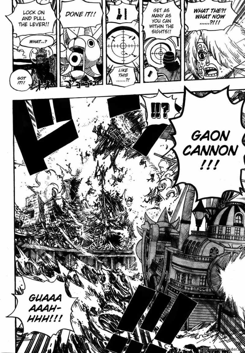 One Piece Chapter 495 page 12 - Chapter 495: Gaon Cannon