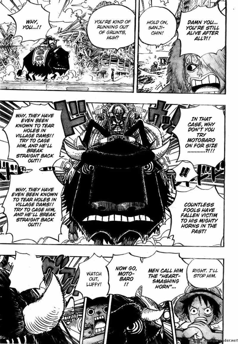 One Piece Chapter 495 page 15 - Chapter 495: Gaon Cannon