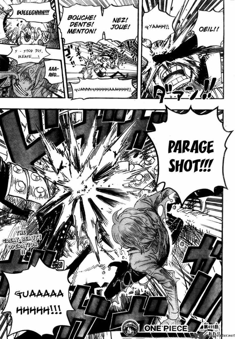 One Piece Chapter 495 page 19 - Chapter 495: Gaon Cannon