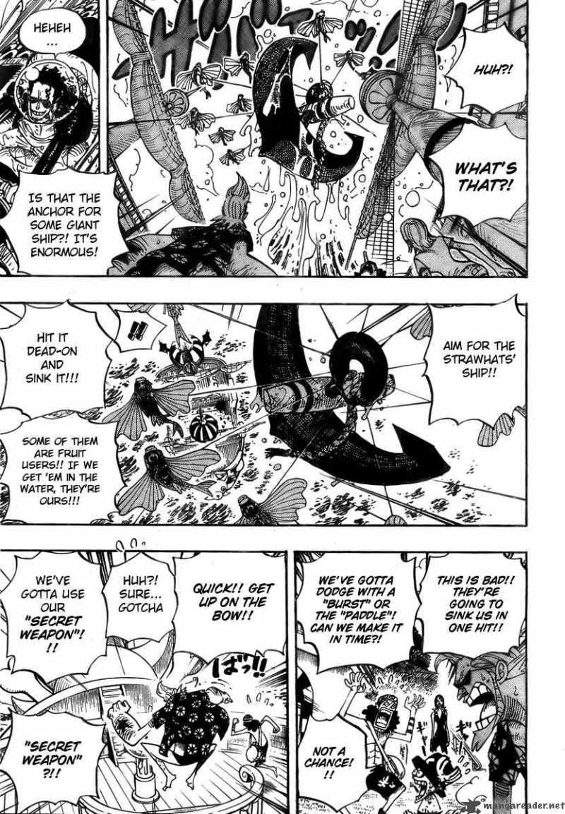 One Piece Chapter 495 page 9 - Chapter 495: Gaon Cannon