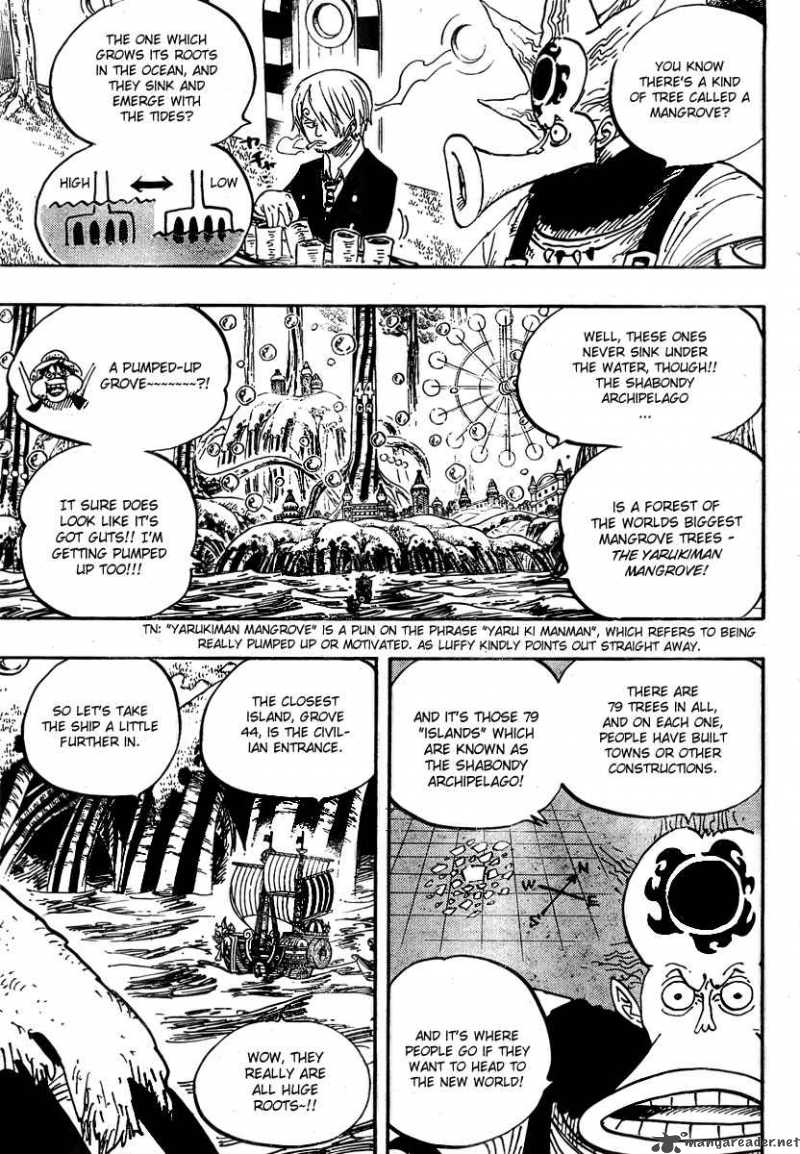 One Piece Chapter 496 page 14 - Chapter 496: Yarukiman Mangrove