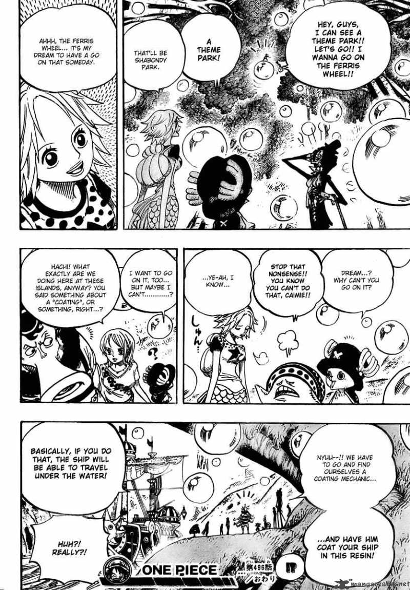 One Piece Chapter 496 page 17 - Chapter 496: Yarukiman Mangrove
