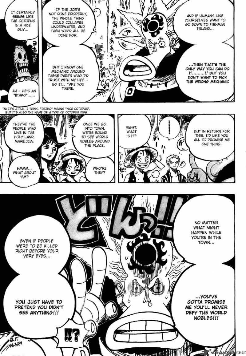 One Piece Chapter 496 page 18 - Chapter 496: Yarukiman Mangrove