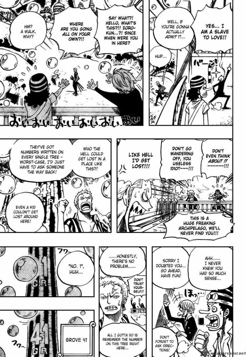 One Piece Chapter 497 page 3 - Chapter 497: Adventure on the Archipelago of Dancing Soap Bubbles