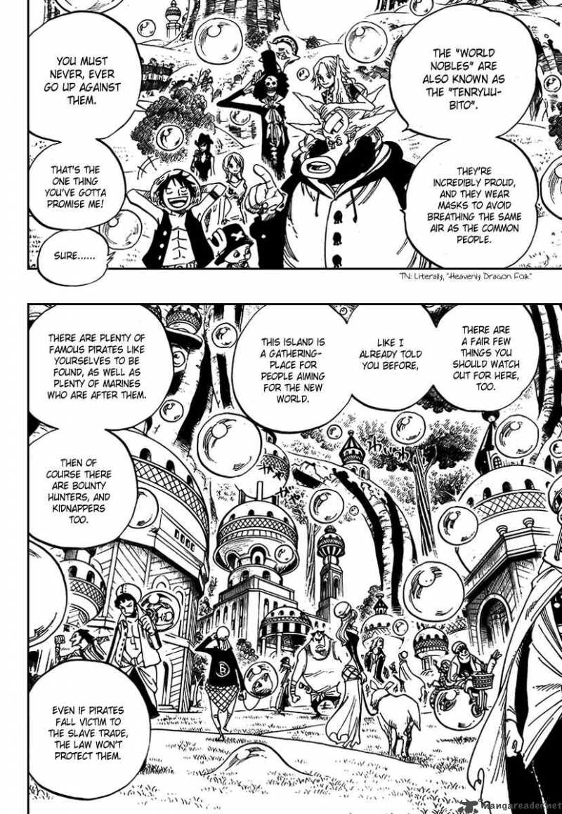 One Piece Chapter 497 page 4 - Chapter 497: Adventure on the Archipelago of Dancing Soap Bubbles