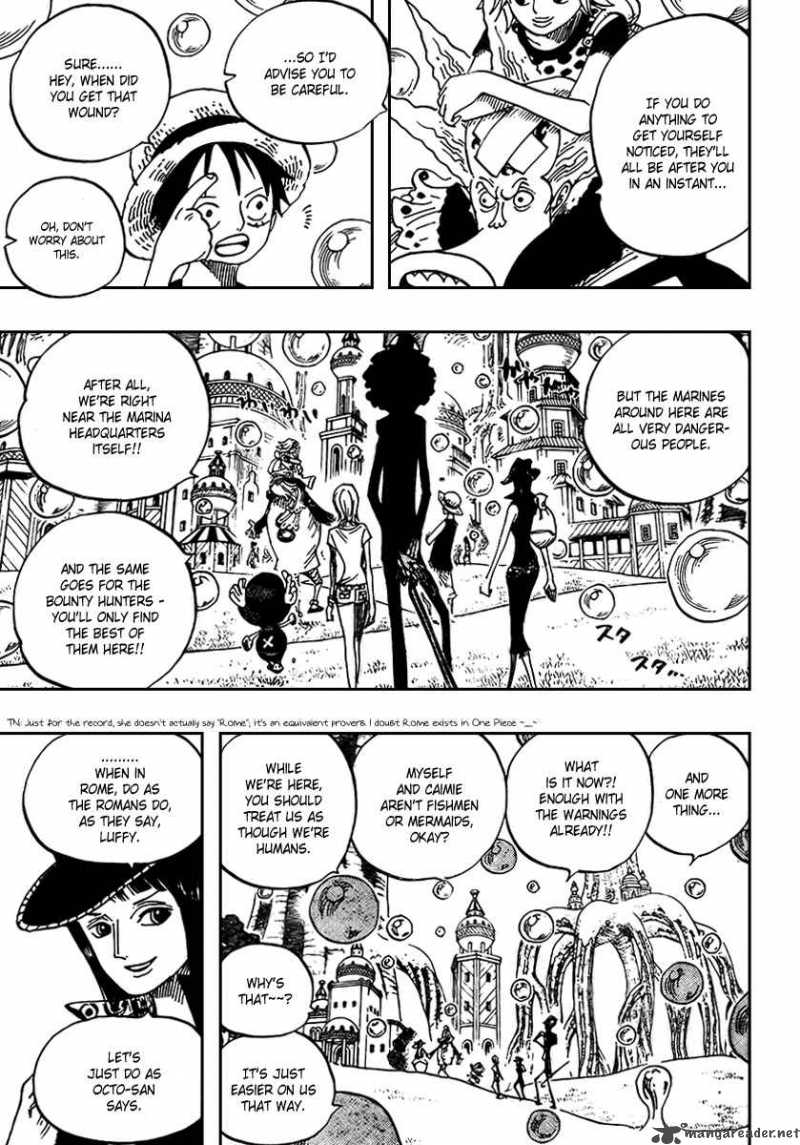 One Piece Chapter 497 page 5 - Chapter 497: Adventure on the Archipelago of Dancing Soap Bubbles