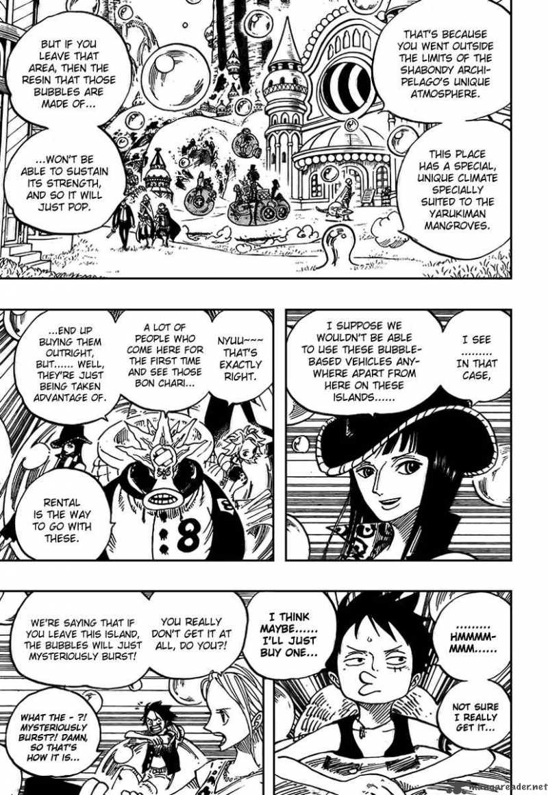 One Piece Chapter 497 page 9 - Chapter 497: Adventure on the Archipelago of Dancing Soap Bubbles