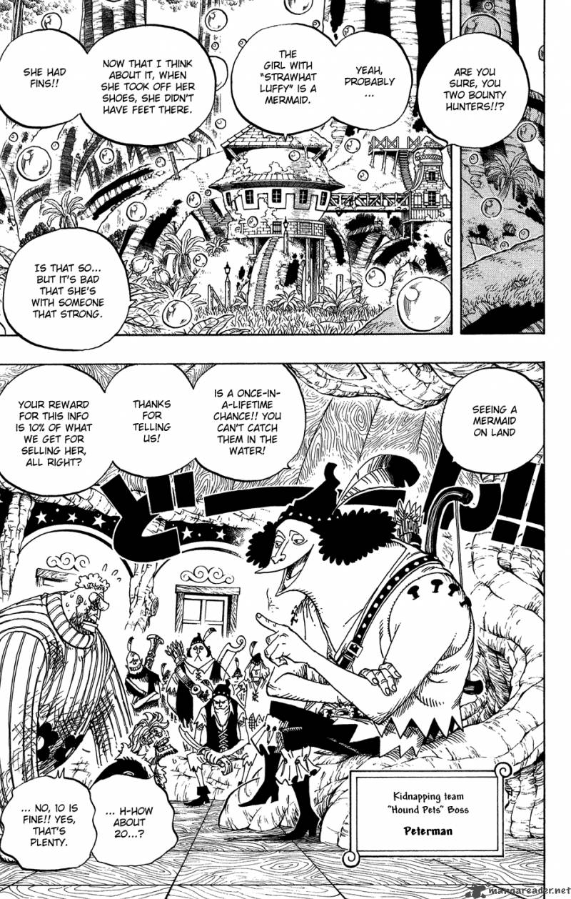 One Piece Chapter 499 page 3 - Chapter 499: Sabaody Park