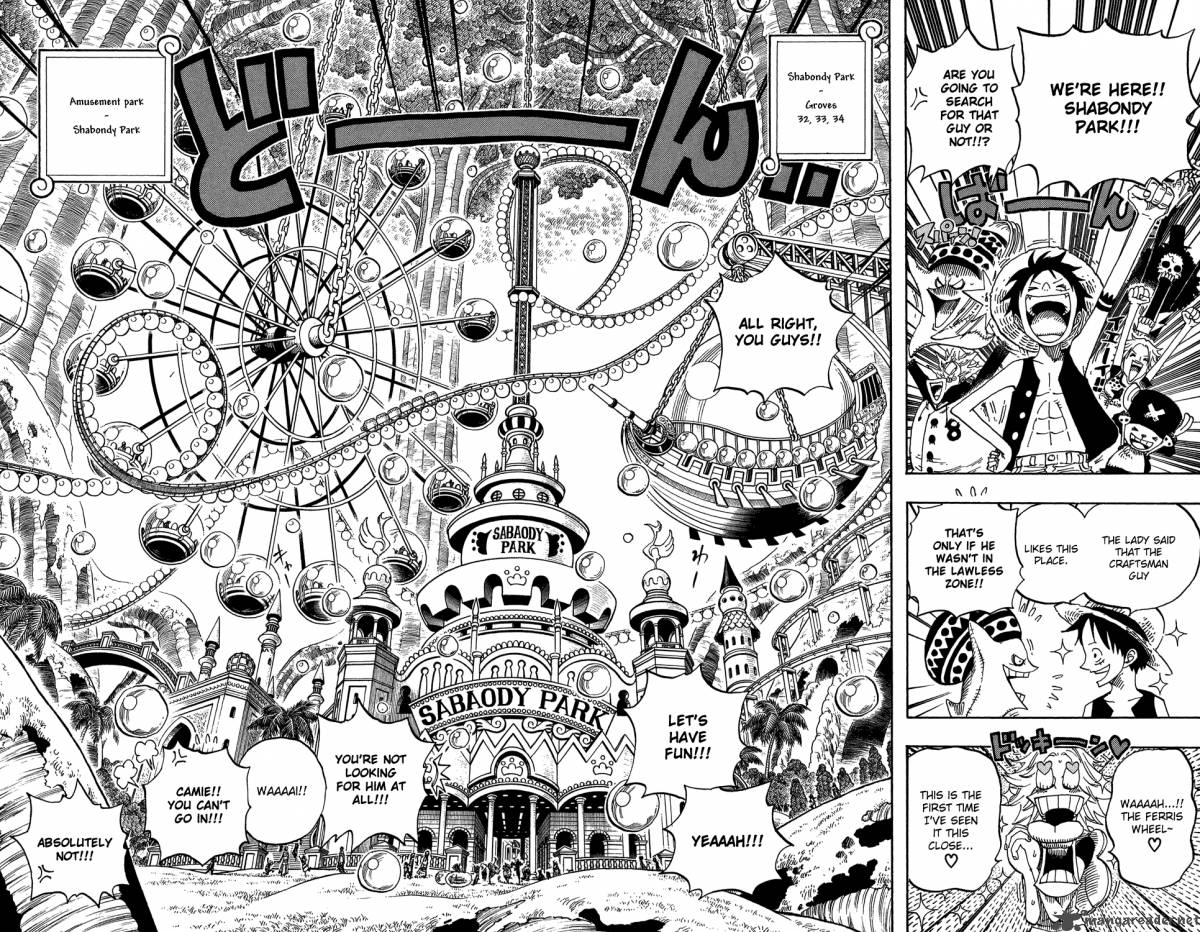 One Piece Chapter 499 page 4 - Chapter 499: Sabaody Park