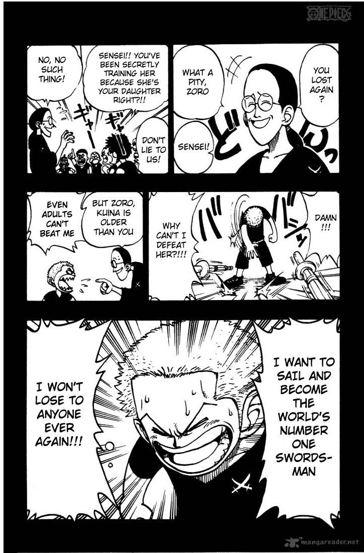 One Piece Chapter 5 page 11 - Chapter 5: The Pirate King and the Great Swordsman