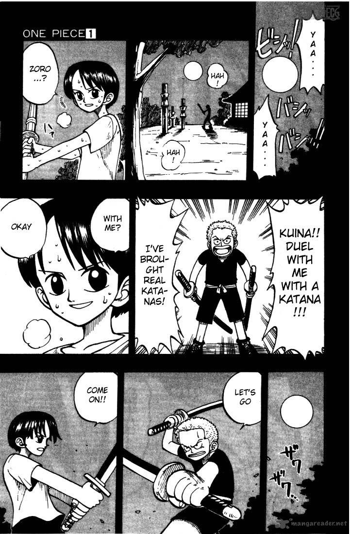 One Piece Chapter 5 page 12 - Chapter 5: The Pirate King and the Great Swordsman