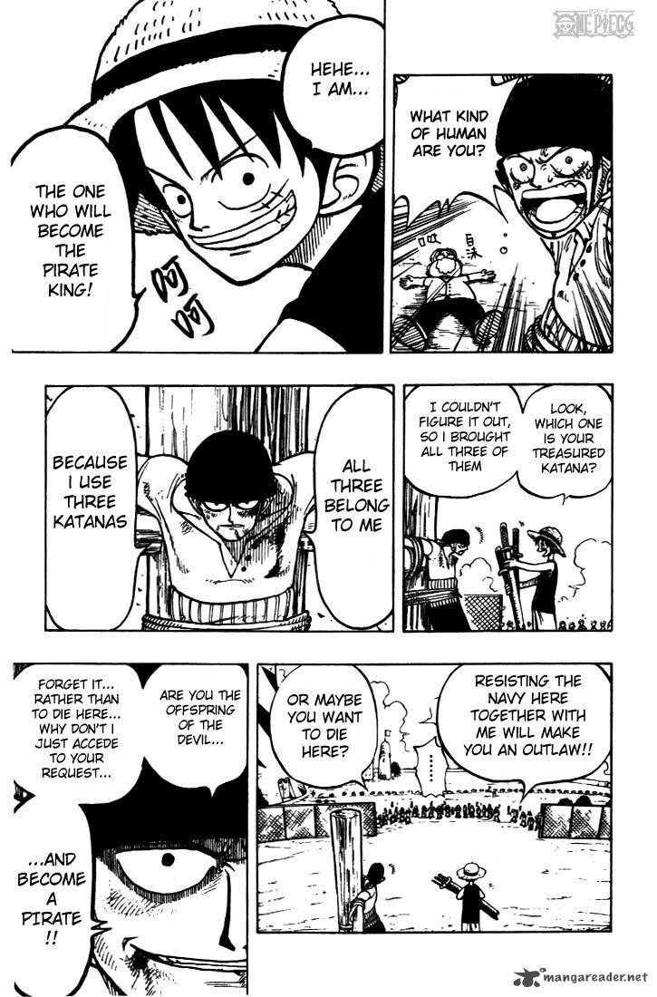 One Piece Chapter 5 page 20 - Chapter 5: The Pirate King and the Great Swordsman
