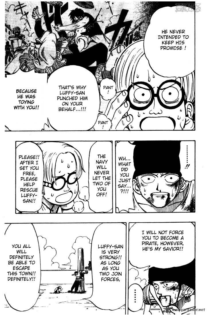 One Piece Chapter 5 page 6 - Chapter 5: The Pirate King and the Great Swordsman