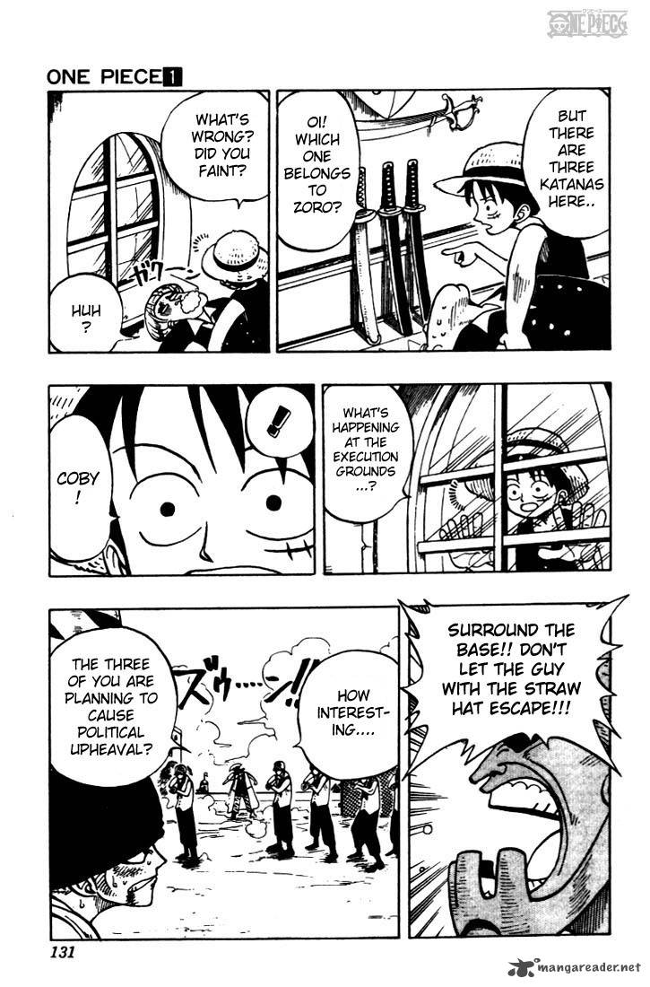 One Piece Chapter 5 page 8 - Chapter 5: The Pirate King and the Great Swordsman