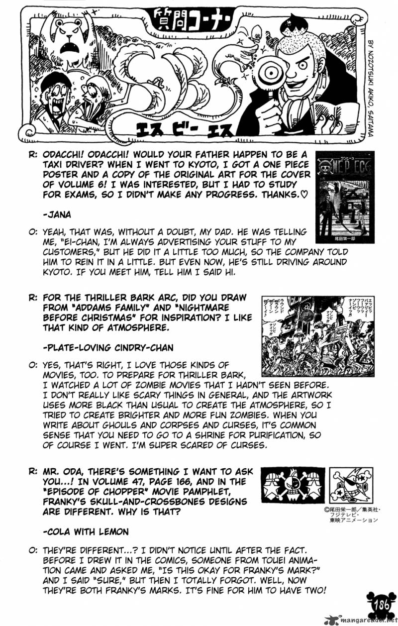 One Piece Chapter 500 page 20 - Chapter 500: The Embers of History