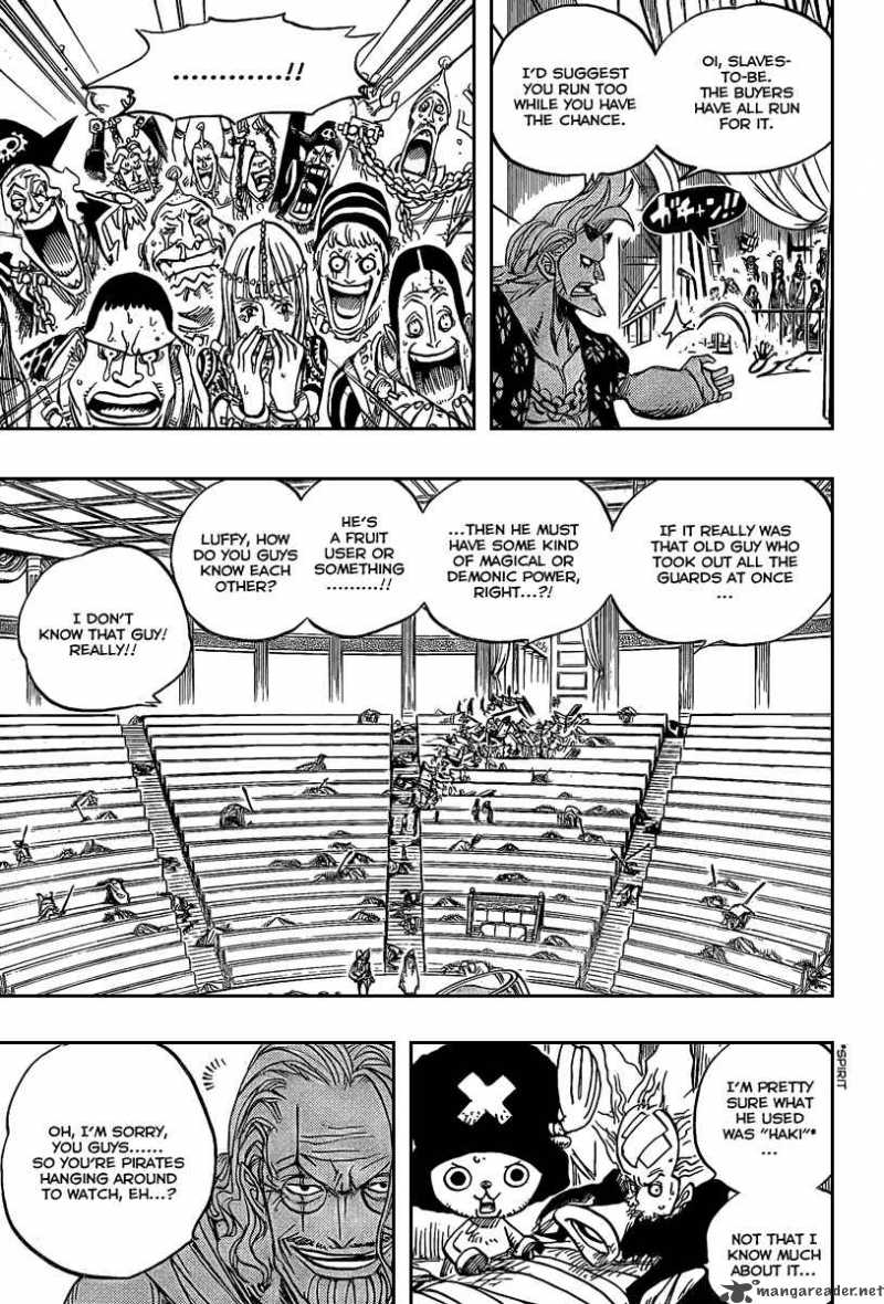 One Piece Chapter 504 page 11 - Chapter 504: Pirate Front Line on the Move!!