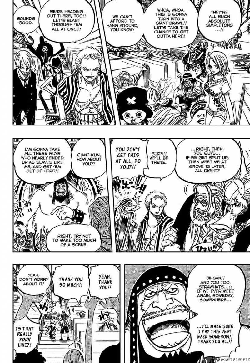One Piece Chapter 504 page 16 - Chapter 504: Pirate Front Line on the Move!!