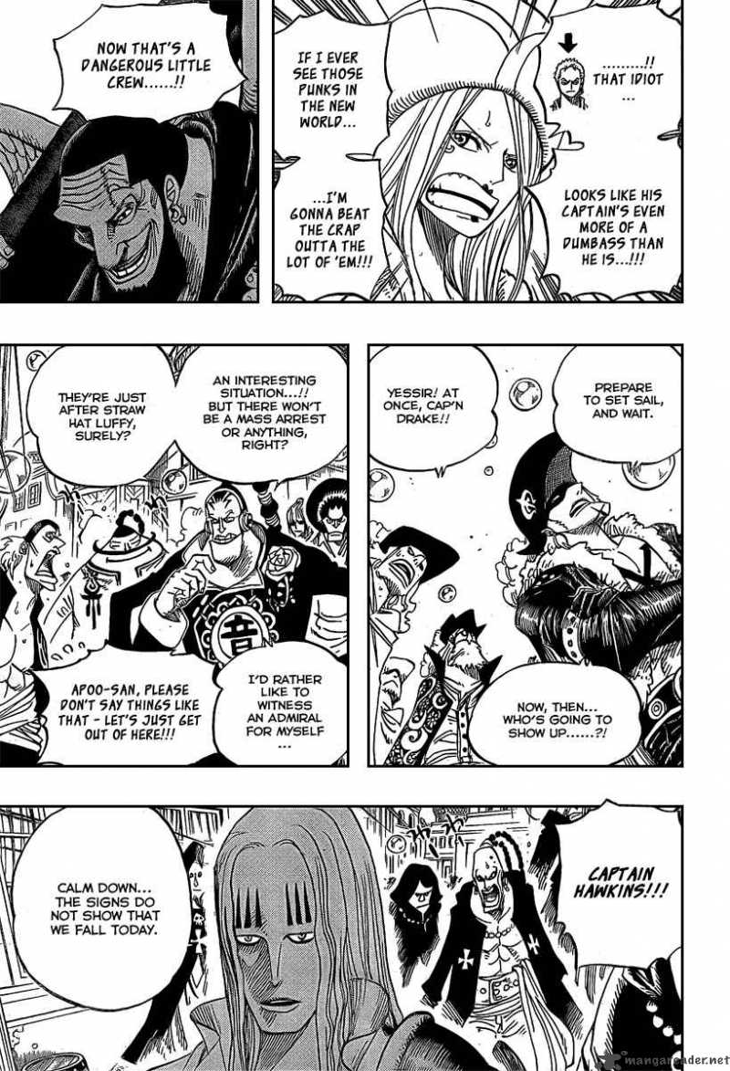 One Piece Chapter 504 page 3 - Chapter 504: Pirate Front Line on the Move!!