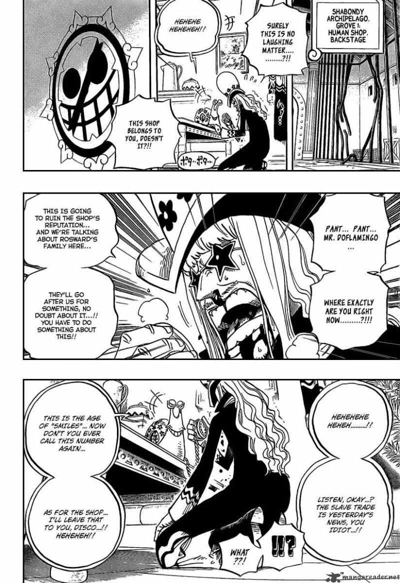 One Piece Chapter 504 page 6 - Chapter 504: Pirate Front Line on the Move!!