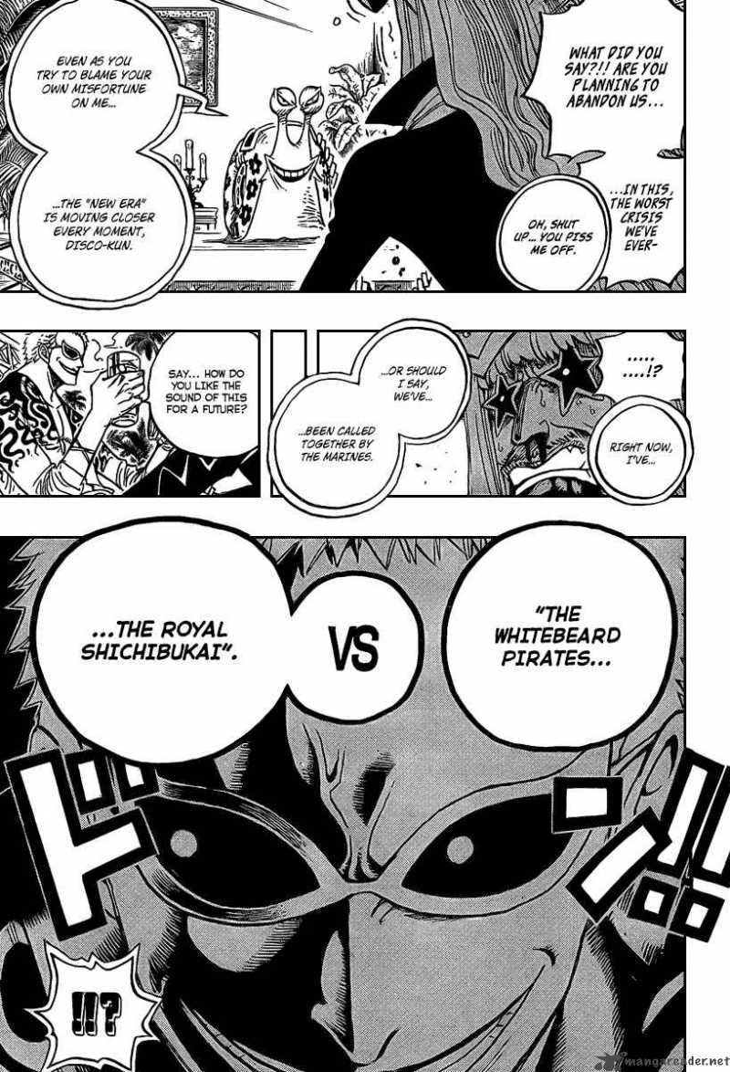 One Piece Chapter 504 page 7 - Chapter 504: Pirate Front Line on the Move!!