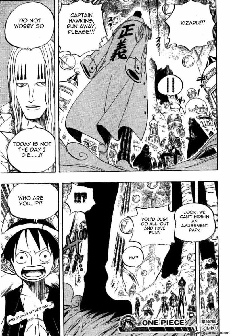 One Piece Chapter 507 page 18 - Chapter 507: Kizaru Arrives