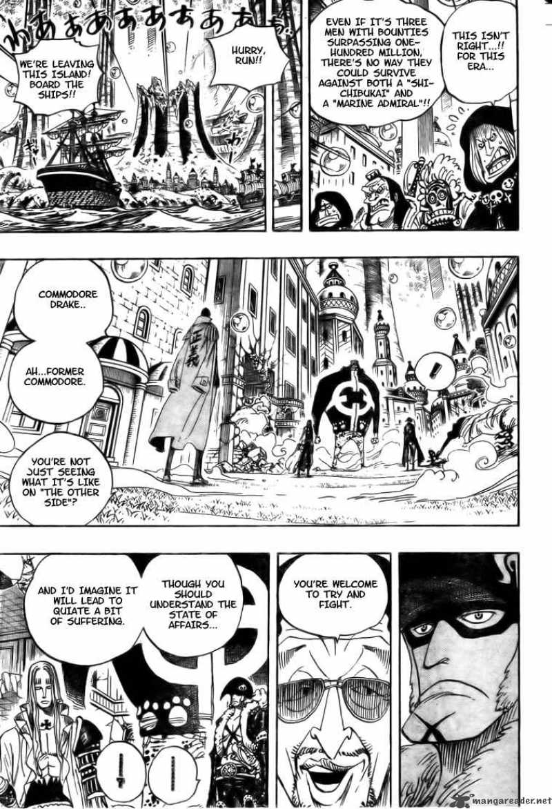 One Piece Chapter 509 page 9 - Chapter 509: Kizaru vs. Four Captains