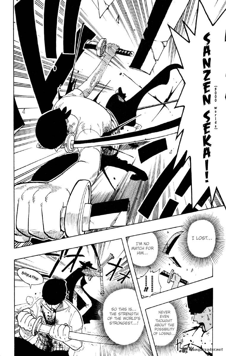 One Piece Chapter 51 page 18 - Chapter 51: Roronoa Zoro Falls Into the Sea