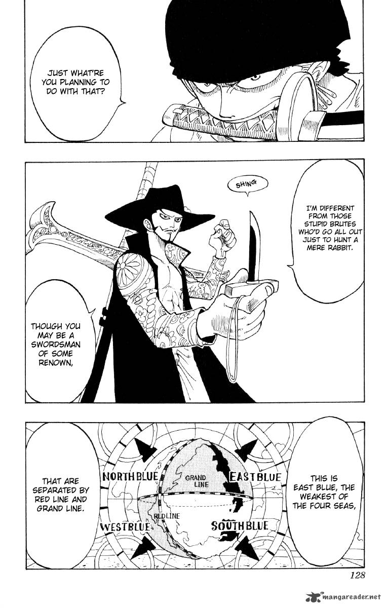 One Piece Chapter 51 page 4 - Chapter 51: Roronoa Zoro Falls Into the Sea
