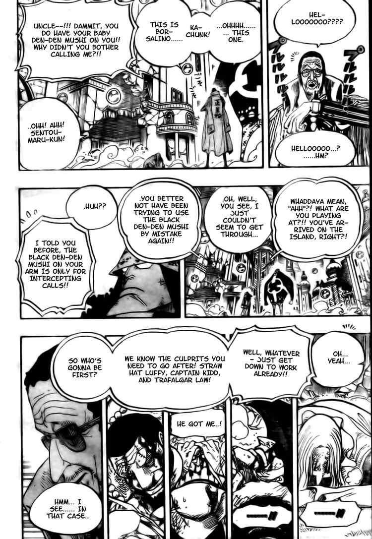 One Piece Chapter 510 page 8 - Chapter 510: Straw Hat Crew vs. Combat Weapon