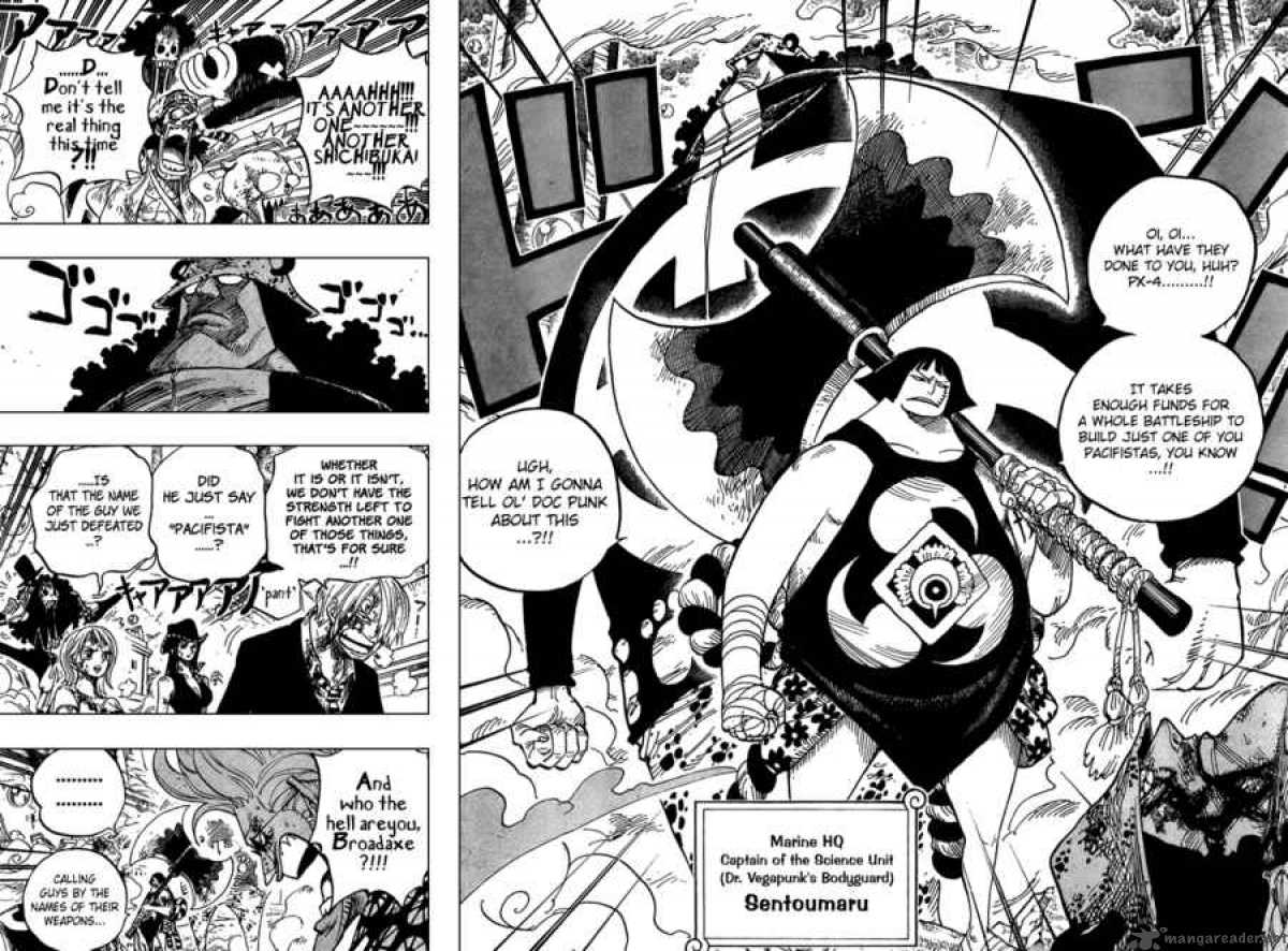 One Piece Chapter 511 page 6 - Chapter 511: Axe-Carrying Sentomaru
