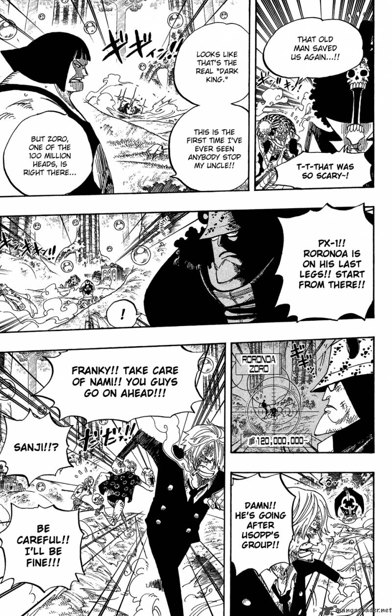 One Piece Chapter 512 page 8 - Chapter 512: Zoro, Gone