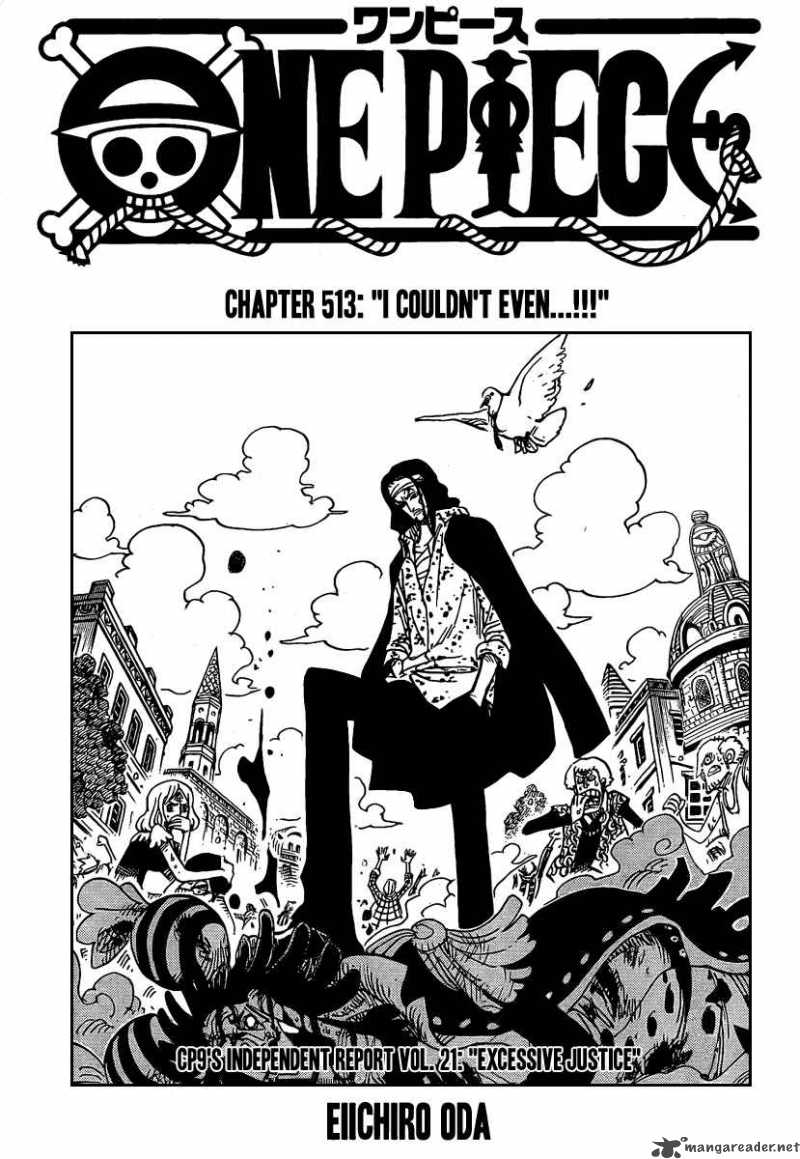 One Piece Chapter 513 page 1 - Chapter 513: Beyond Rescue!!!
